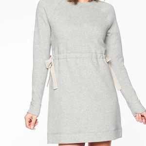 Athleta Studio Cinch Sweatshirt Dress
